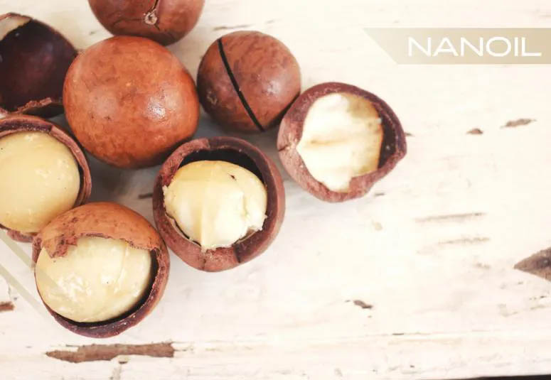 Aceite de macadamia para un cabello y piel sanos naturales antirradicales libres